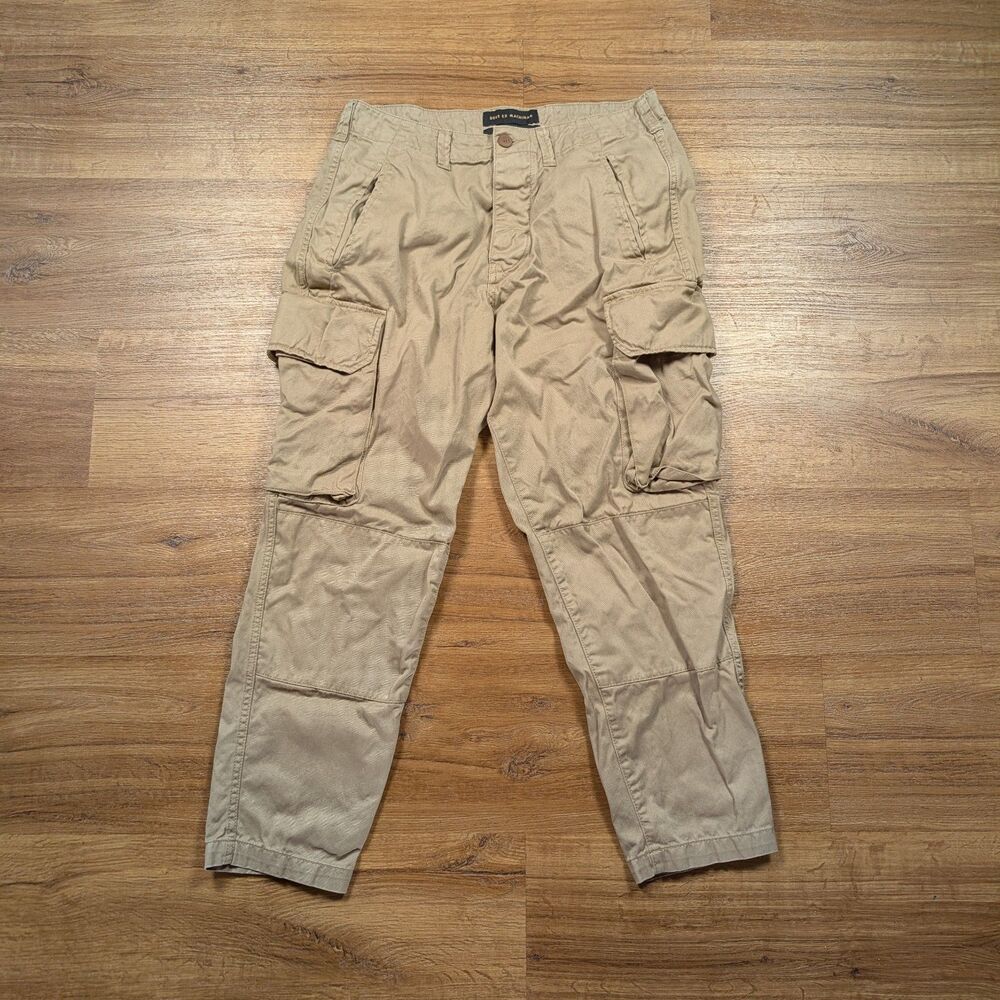 Deus Ex Machina Dragon Military Cargo Pants Mens 30x26 Brown Relaxed Cropped